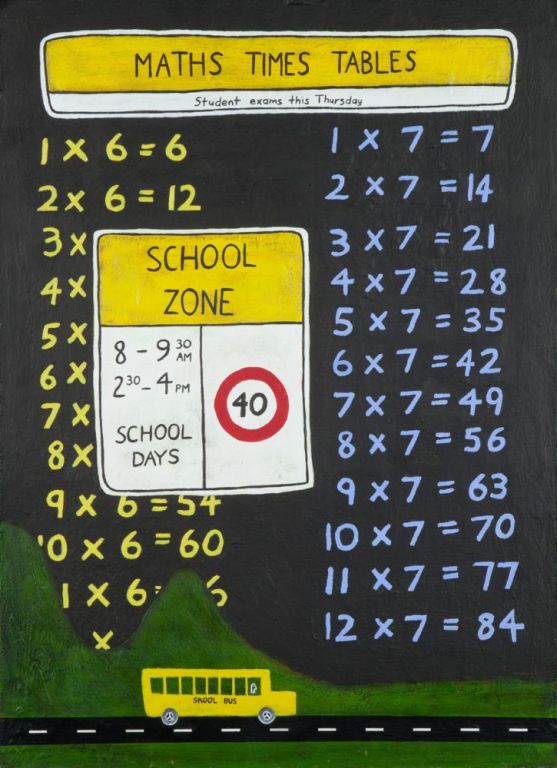 School-days-62-x-45-cm-Acrylic-on-hardboard